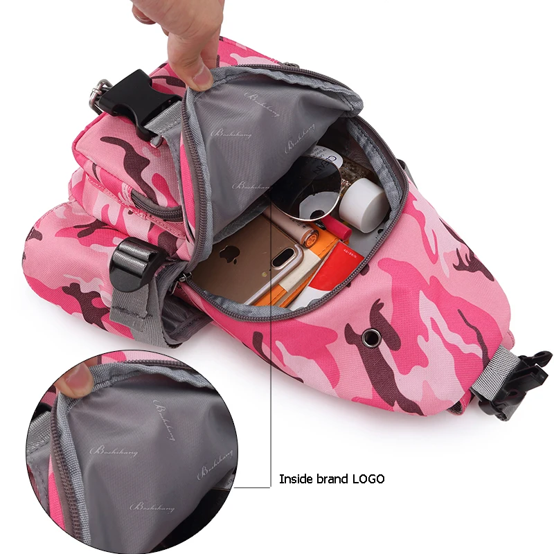 Boshikang Sling Bag Oxford Chest Pack Men Messenger Bags Casual Travel Male Small Crossbody Camouflage Teenager Daypack | Багаж и сумки
