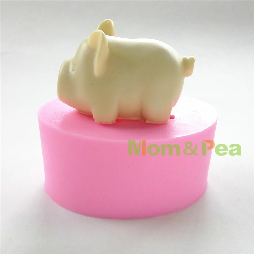 Силиконовая форма для мыла в форме свиньи Mom &amp Pea 0557 г. Бесплатная доставка