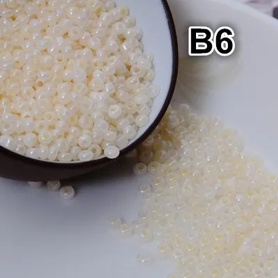 16 цветов 2 мм 3000 шт. кремовое стекло чешские семена разделители бусины для