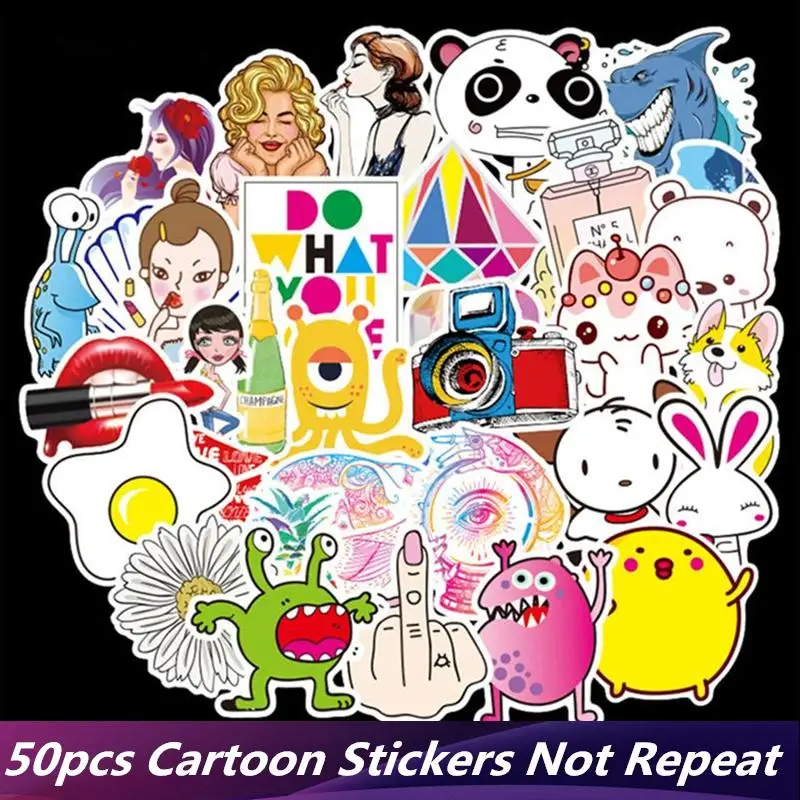 50 шт./лот RACER Reflect Light граффити наклейки для скейтборда ноутбука багажа чемодана