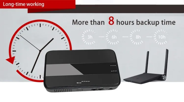 45 Вт Мини Портативный UPS с 15 19 24VDC POE и 5 9 12VDC выходной интерфейс с широким 85~ 265VAC адаптер напряжения встроенный