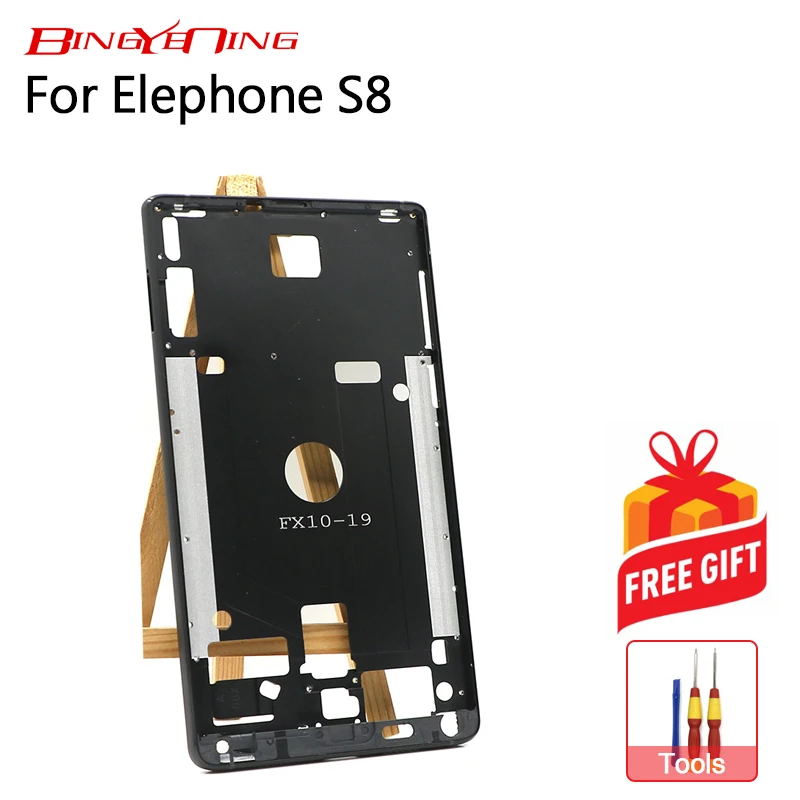 BingYeNing, высокое качество, новая Оригинальная передняя рамка для Elephone S8, передняя крышка корпуса, чехол в сборе, смен- Замена