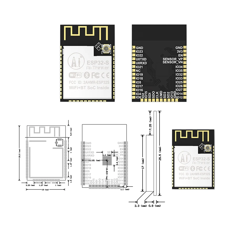 ESP32-S ESP32S Bluetooth и WIFI Soc внутри двухъядерный процессор модуль IOT база на ESP32 |