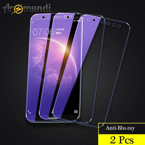 2Pcs Anti-Blue ANXM для huawei Nova 2 Plus полное закаленное стекло для huawei Nova 2 2i Защита экрана для huawei Nova2 Защитная стеклянная пленка - Цвет: 2Pcs Anti-Blue