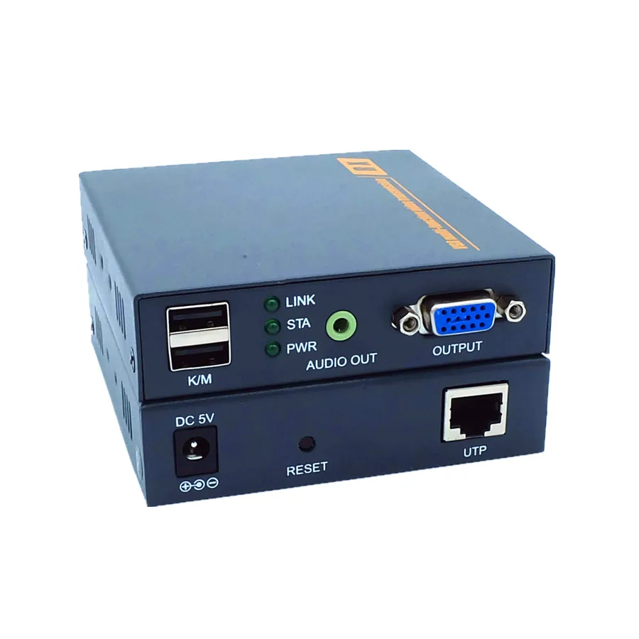660ft VGA USB KVM аудио по IP Extender 1080 P передатчик vga видео клавиатура Мышь через ethernet rj45 cat5e