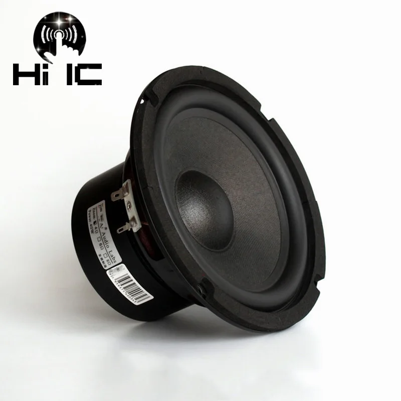 1 шт. 6 5 дюймов 70 Вт HiFi сабвуфер Динамик wooferaudio басовый 4ohm/8ohm|Аксессуары для