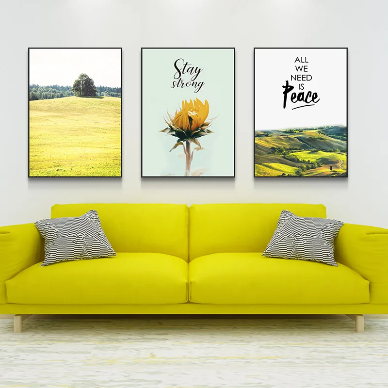 Nordic Decorative plants Wall Art Canvas Poster and Print posters autumn landscape picture for Living Room No Frame morden print | Дом и сад