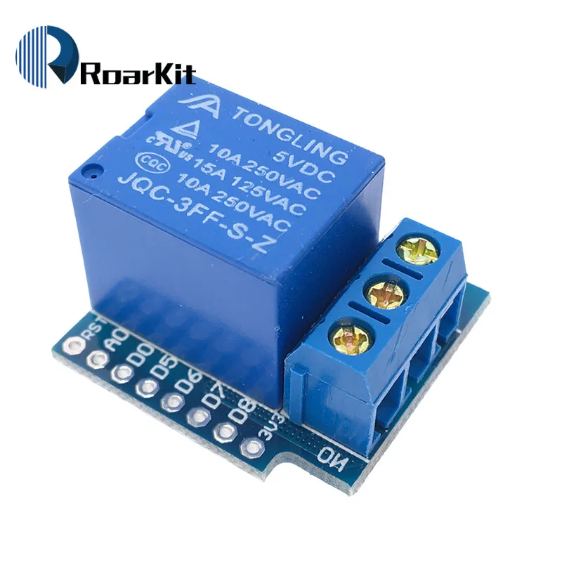 Релейный Щит для Wemos D1 один канал мини модуля реле платы разработки Arduino ESP8266 1
