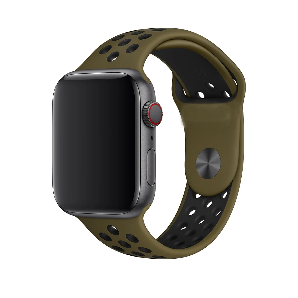 KeBitt запасной спортивный ремешок для Apple Watch 38 мм 40 42 44 силиконовый Браслет