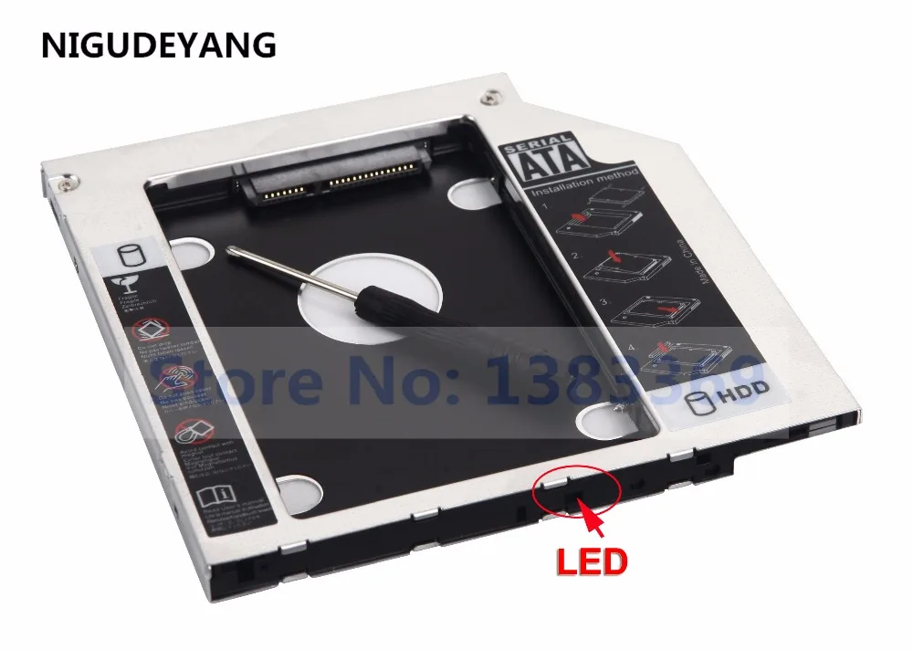 NIGUDEYANG 2 й жесткий диск рамка HDD SSD Оптический bay Caddy адаптер для HP ProBook 655 650 645 640 G1 G2