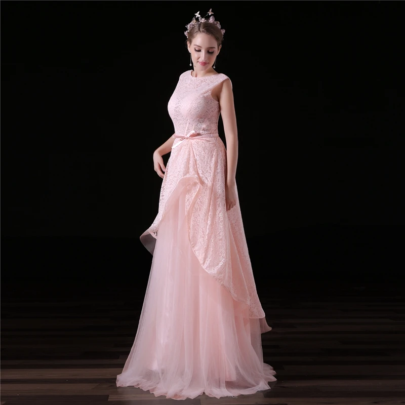 New Arrival vestido de fest Pink Evening dress Long 2021 Cap sleeve mother of the bride dresses Plus size festa | Свадьбы и