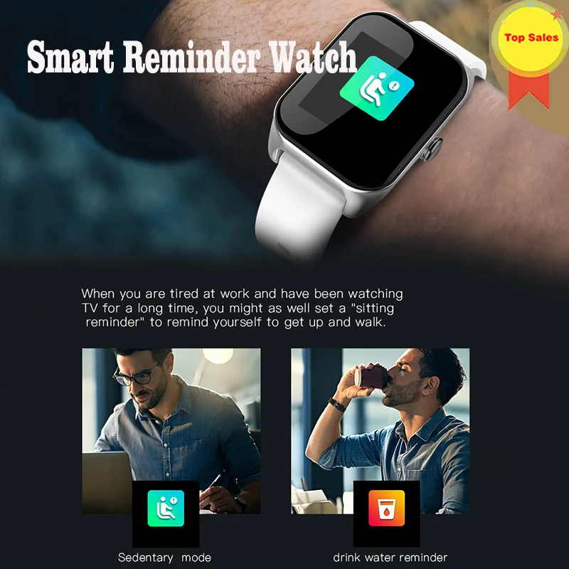 

Smart Watch English/ Spanish/ Russian sports Smartwatch Android iOS Heart Rate Monitor fitness tracker 15 Days Battery Life IP67