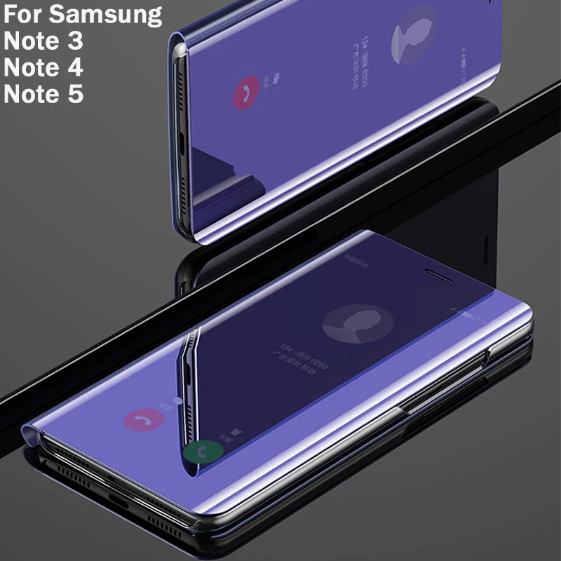 Чехол с откидной крышкой для смартфона чехол Samsung galaxy Note 5 Note5 Note4 4 3 жесткие