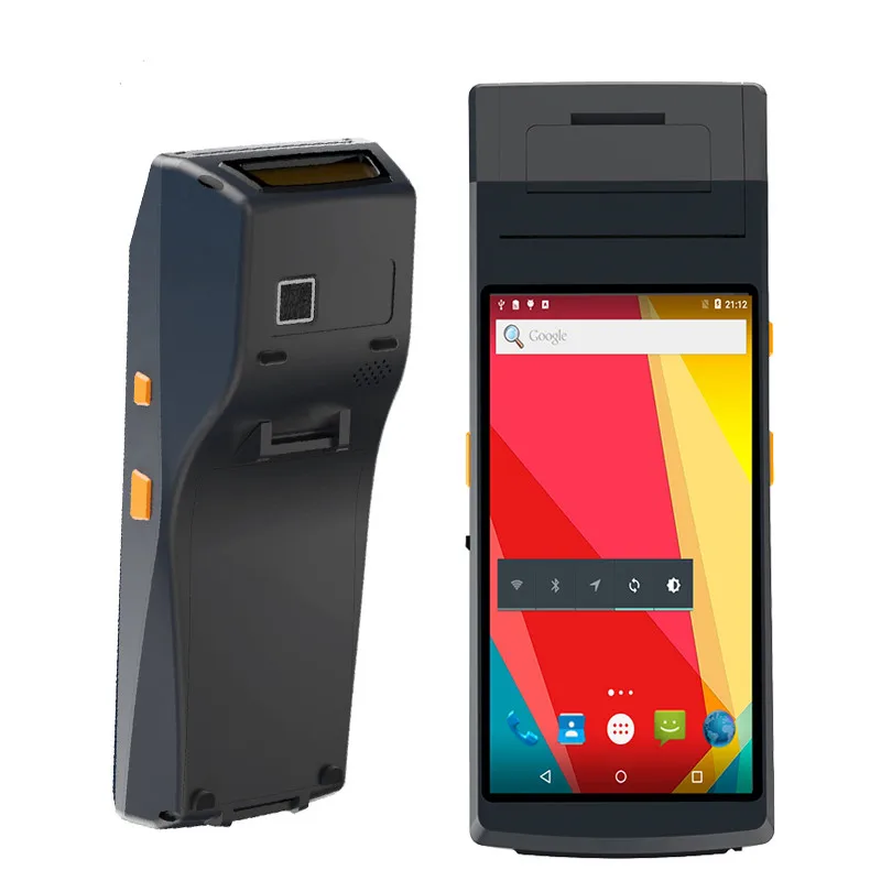 Прочный КПК ручной NFC все в одном сенсорный экран android КПК штрих-код лазерный сканер со встроенным принтером