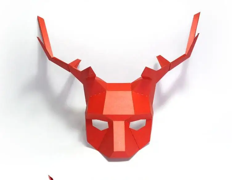 33 3D Маска для животных Pikach Gundam DIY вечерние бумажные маски для Хэллоуина с украшением на день рождения Детские аксессуары для украшения дома - Цвет: 33