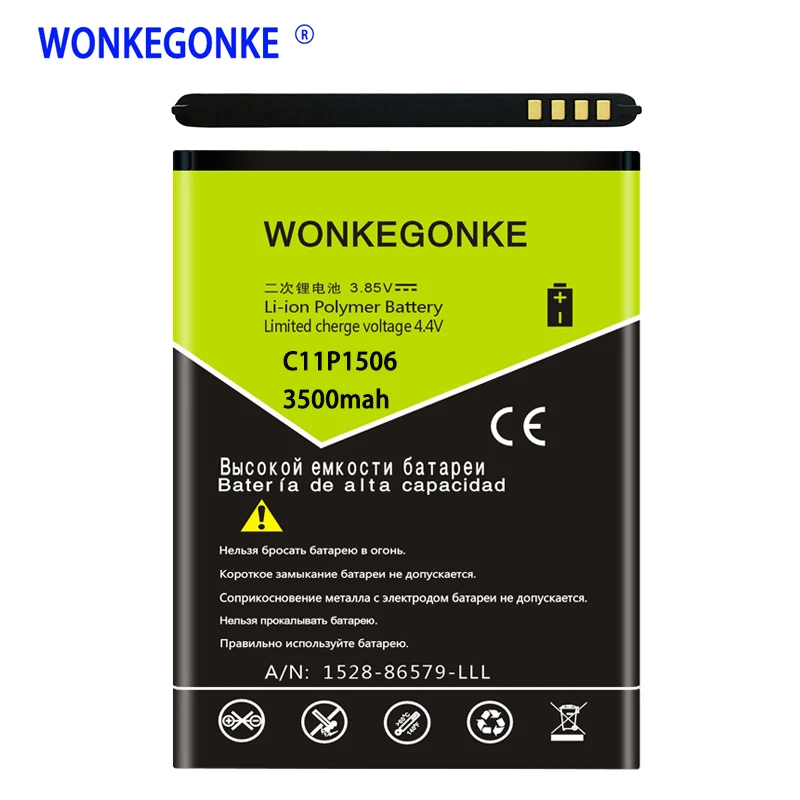 Сменные Аккумуляторы WONKEGONKE C11P1506 для Asus Live G500TG ZC500TG Z00VD ZenFone Go 5,5 дюйма