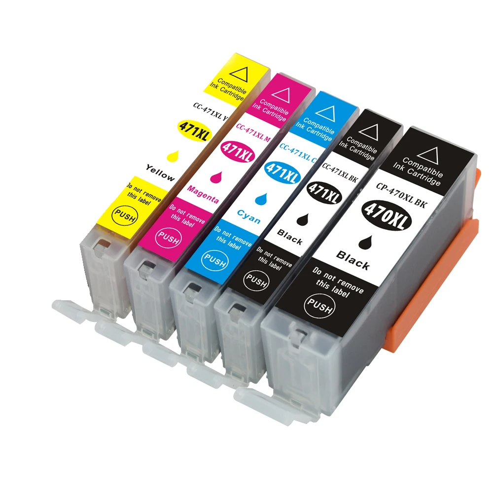 Совместимый картридж Замена для CANON PGI 470XL CLI 471XL с PIXMA MG7740 MG6840 MG5740 (1B + 1PBK 1C 1M 1Y) 5
