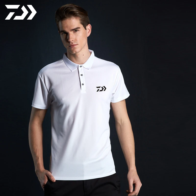 DAIWA DAWA 2018 Summer Fishing Clothing Quick Dry Men Polo Shirt Outdoor Sport Short Sleeve Breathable T for | Спорт и развлечения