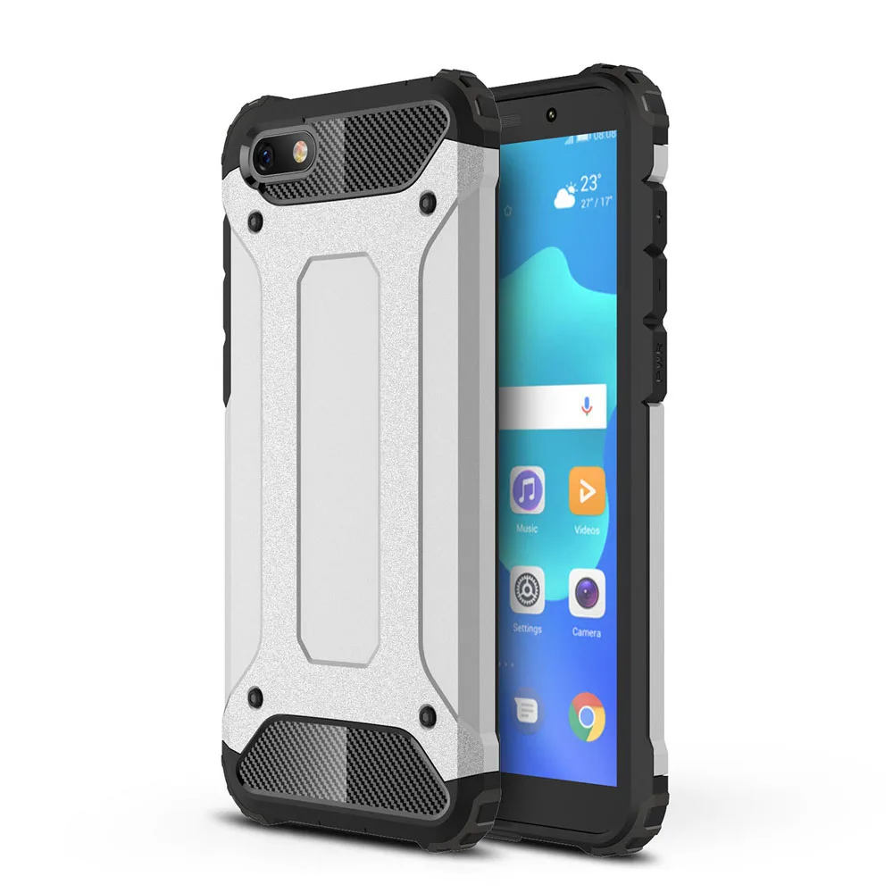 Silver Противоударный Coque 5.45For huawei Honor 7A чехол для huawei Honor 7A Honor7A Pro DUA-L22 Дуа L22 телефона чехол-лента на заднюю панель - Цвет: Silver