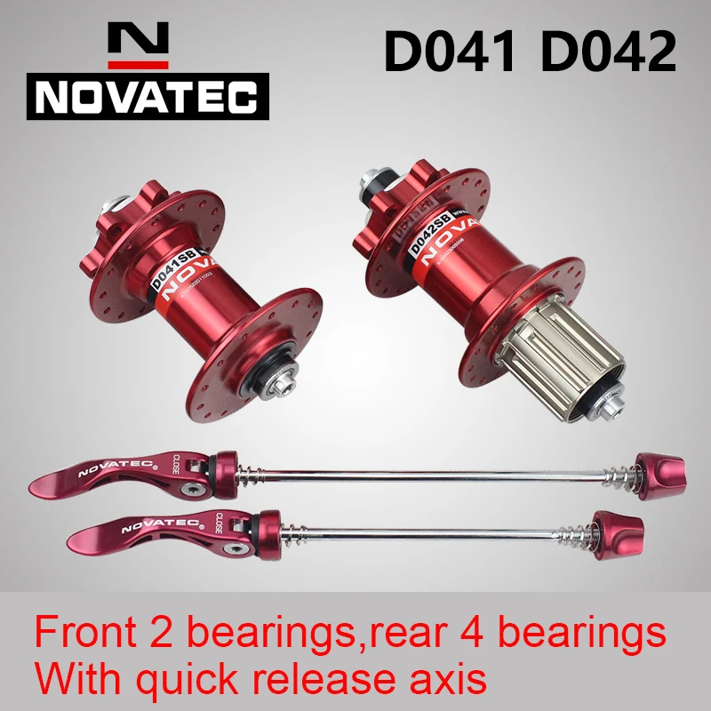 Втулка велосипедная Novatec D041SB D042SB втулка для горного велосипеда передняя/задняя 32