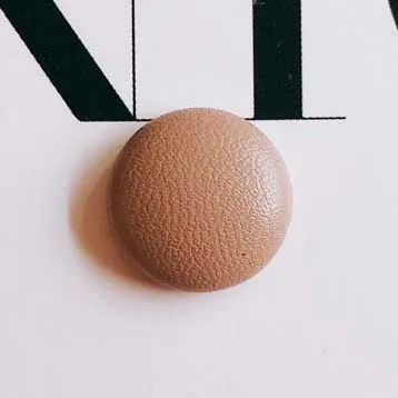 25 DIY ручной работы ювелирные изделия аксессуары кожа круглая пряжка темперамент серьги материал кулон - Цвет: 25