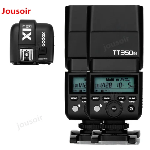 Godox 2 или 3x Mini TT350N TTL HSS 1/8000s 4G Беспроводная X СИСТЕМА Flash с X1T N Trigger передатчик для
