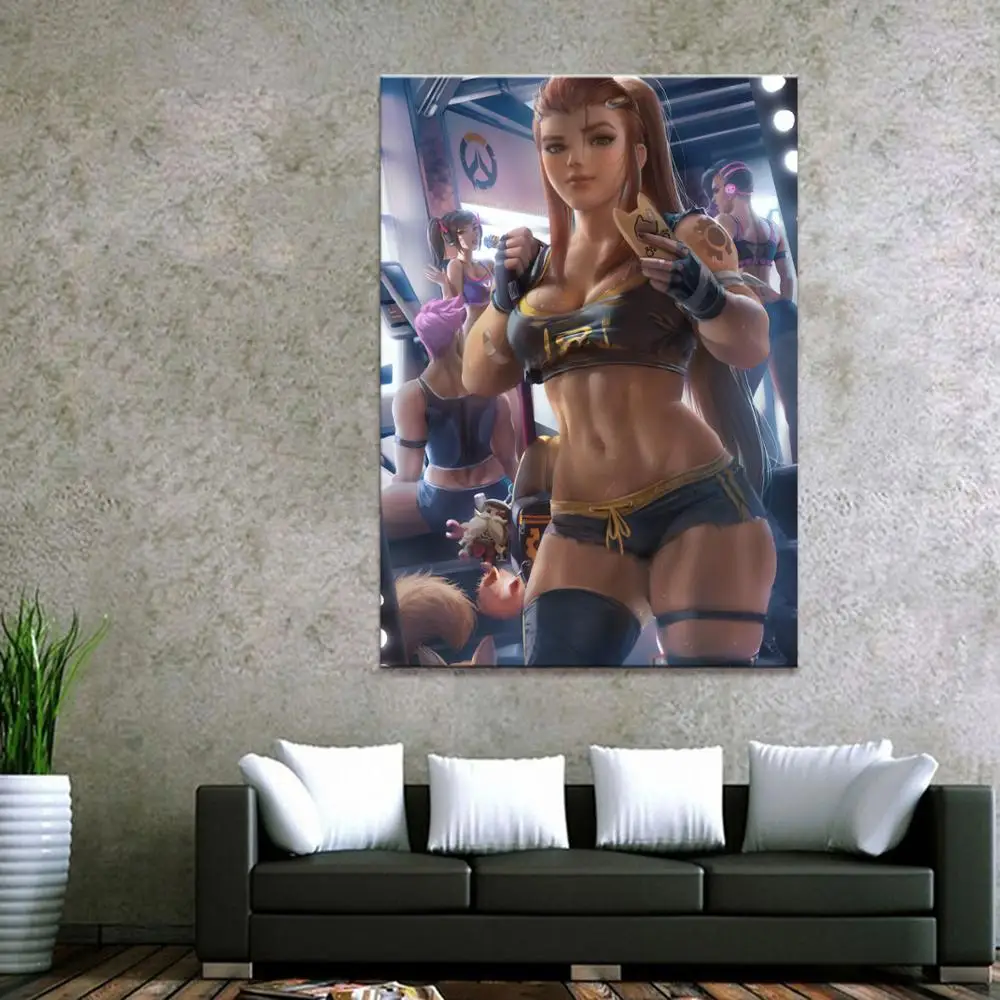 Рамки для домашнего декора Холст Brigitte Game 1 шт. Аниме Сексуальная девушка