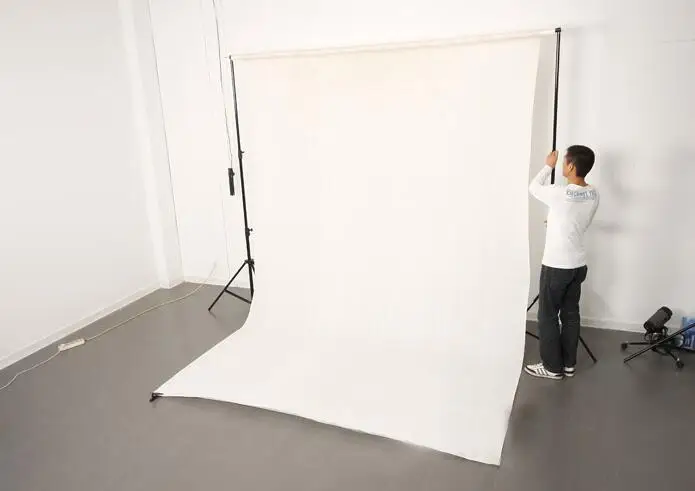 2 м * 3 (футов х 10 футов) хлопковый фон для фотостудии Ткань Белый муслиновый