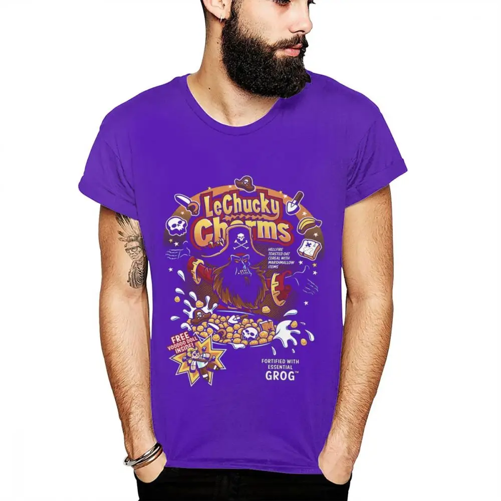 Purple Игра «Остров обезьян» guybritch Threepwood Футболка модная футболка с круглым вырезом Мужская винтажная Классическая S-6XL из хлопка - Color: Purple