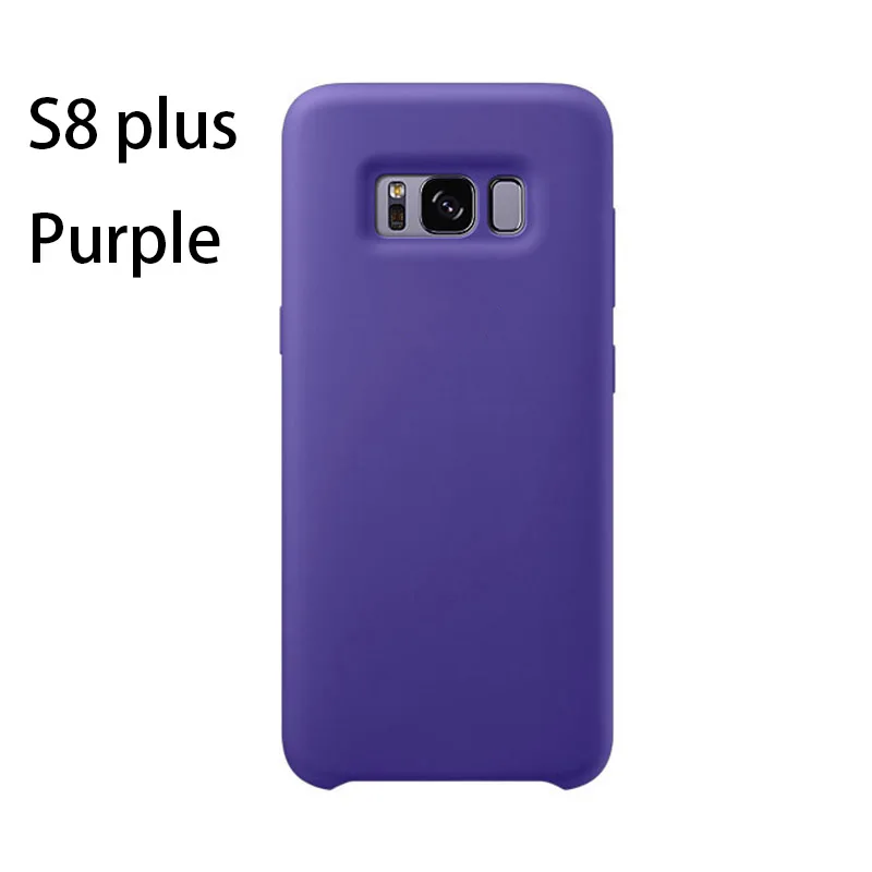 Для samsung Galaxy S8 S8Plus Note8 S9, силиконовый чехол, 360 Защита, роскошный мягкий силиконовый милый противоударный чехол на заднюю панель - Цвет: S8plus purple