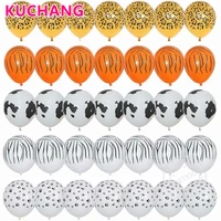 100pcs 3 2g printed cow tiger leopard dog claws latex balloons farm theme animal kids birthday party decor baby shower supplies