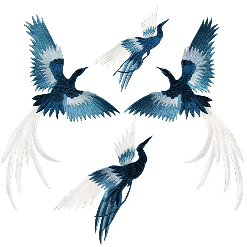 

Phoenix Bird Embroidery Fashion Cloth Paste Personality Clothes Decoration Accessories Back Gum Embroidered Dress