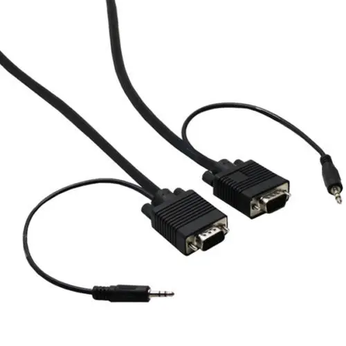 VGA кабель vga с аудио компьютер ТВ Кабель SVGA 3 5 мм аудио|Соединители| |