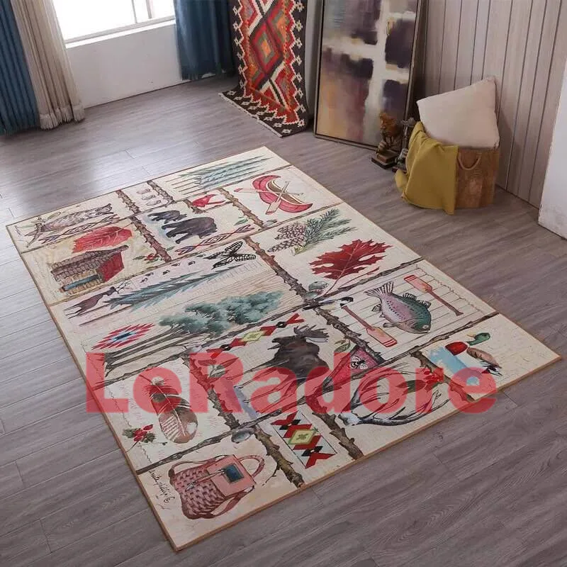 LeRadore 2019 винтажные напольные коврики Ретро стиль персидский ковер коврик для