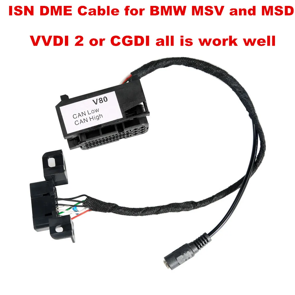 Высококачественный кабель DME для BMW MSV и MSD работает с Xhorse VVDI 2 или CGDI BMW|Кабели