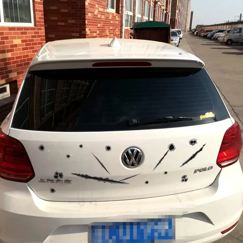 Абс высококачественный для Volkswagen Polo спойлер 2010- года спойлер праймер или DIY цветной автомобильный спойлер заднего крыла для Polo