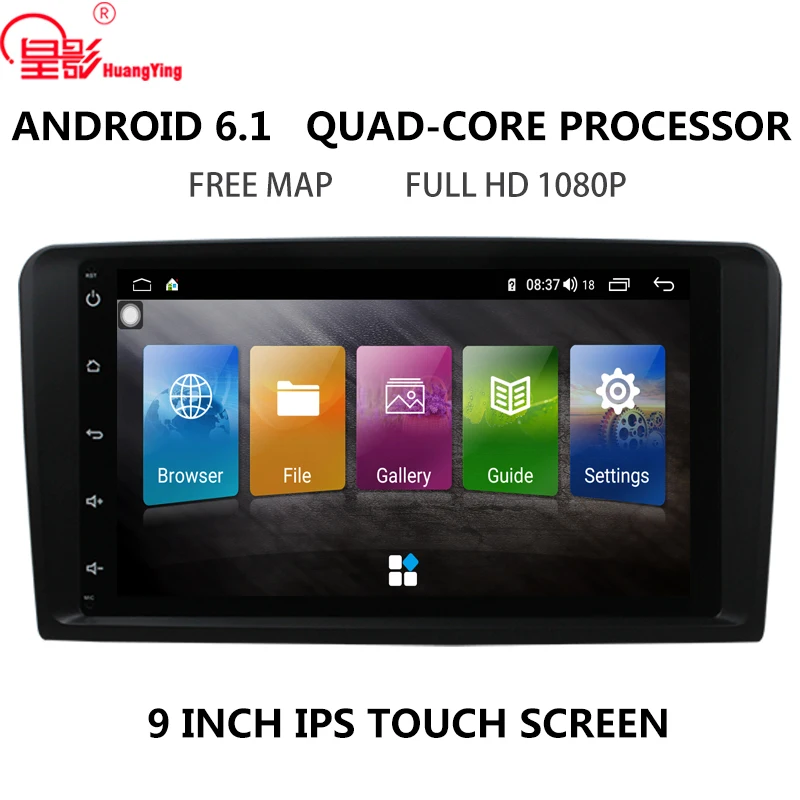 IPS DSP 9&quot HD Screen QUAD core 2G+32G Android car stereo radio USB multimedia player GPS navi DVD System for Mercedes Benz ML |