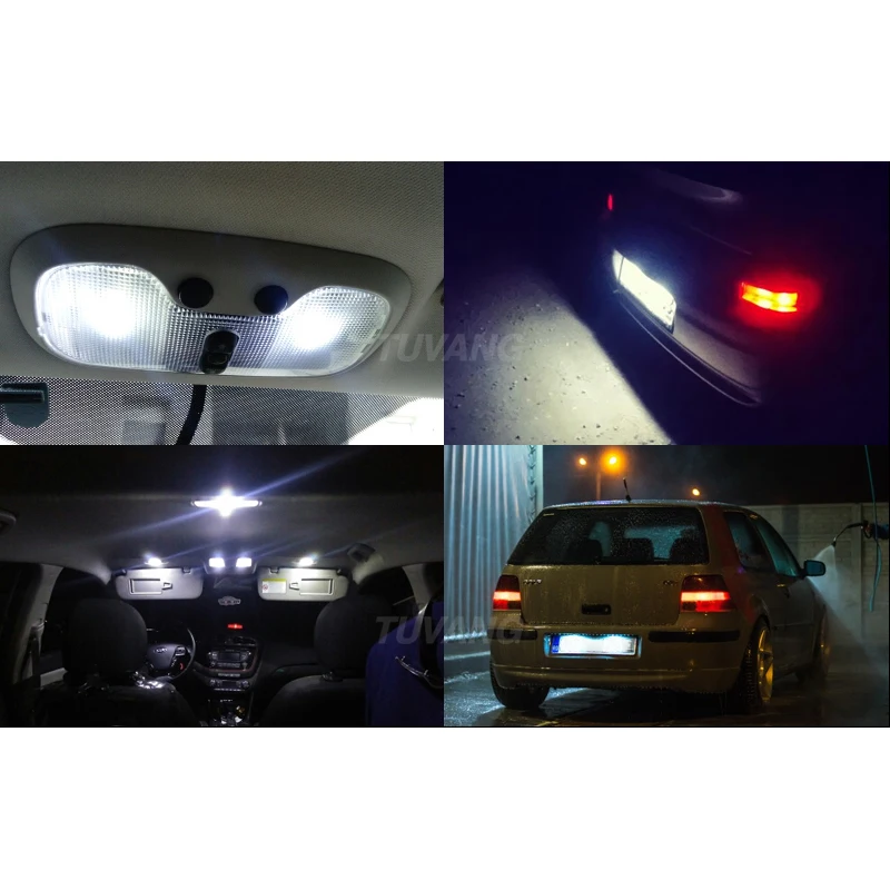 2x чрезвычайно яркие светодиодные чипы CSP C5W 31 мм 36 39 41 для салона автомобиля