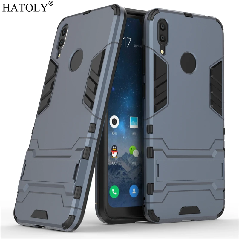 Чехол для Huawei Y7 Prime 2019 армированный чехол робота задняя крышка из поликарбоната
