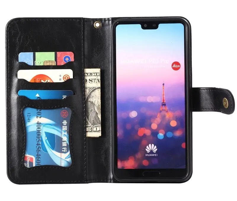 Магнитный кожаный чехол для huawei P20 Lite Plus Nova 3e 4e P30 Pro mate 20 Lite, чехол-кошелек для iPhone/samsung, чехол для телефона s EEMIA