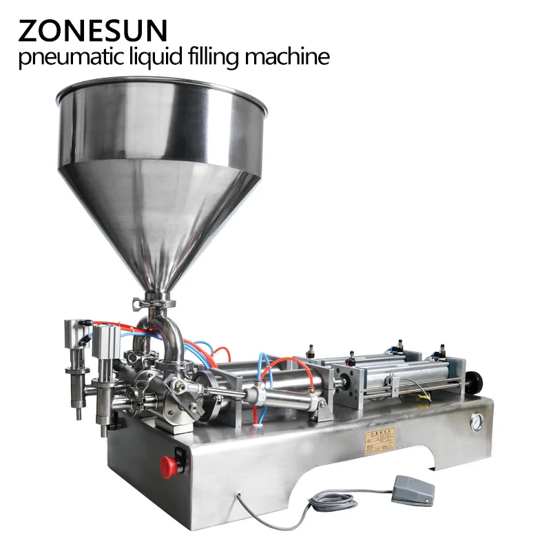 ZONESUN 50 500 мл пневматическая объемная машина для розлива жидкости пневматический
