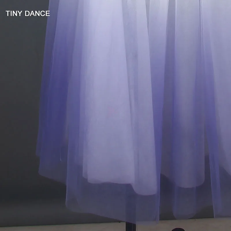 Ombre Purple Long Ballet Dance Tutu for Girls Ballet Dancing Performance Costumes Romantic Tutus Adult Ballerina Dresses 19335
