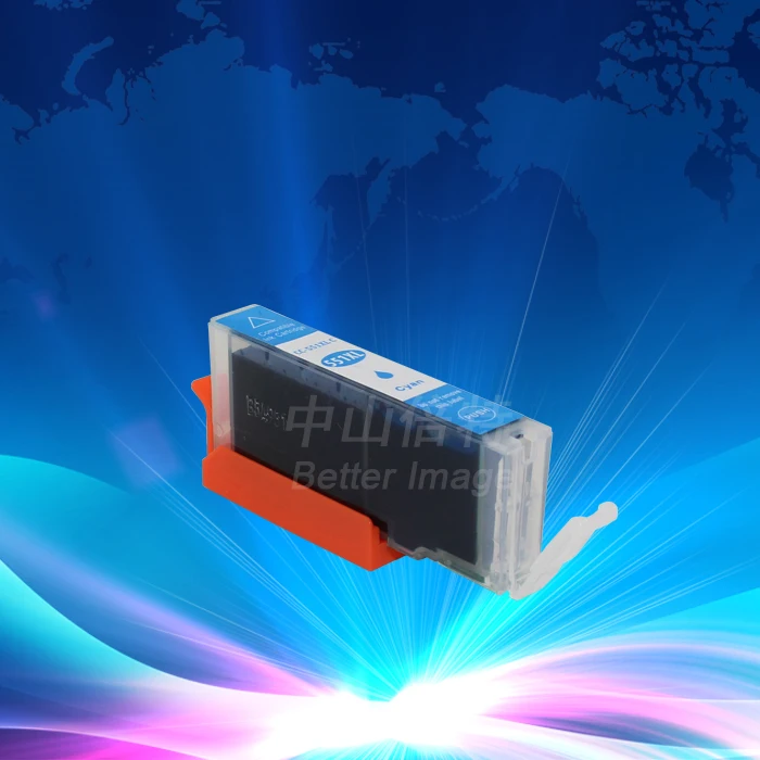 Картриджи для струйных принтеров совместимые с PIXMA MG6350 MG7150 iP8750 MG7550 2BK + 1