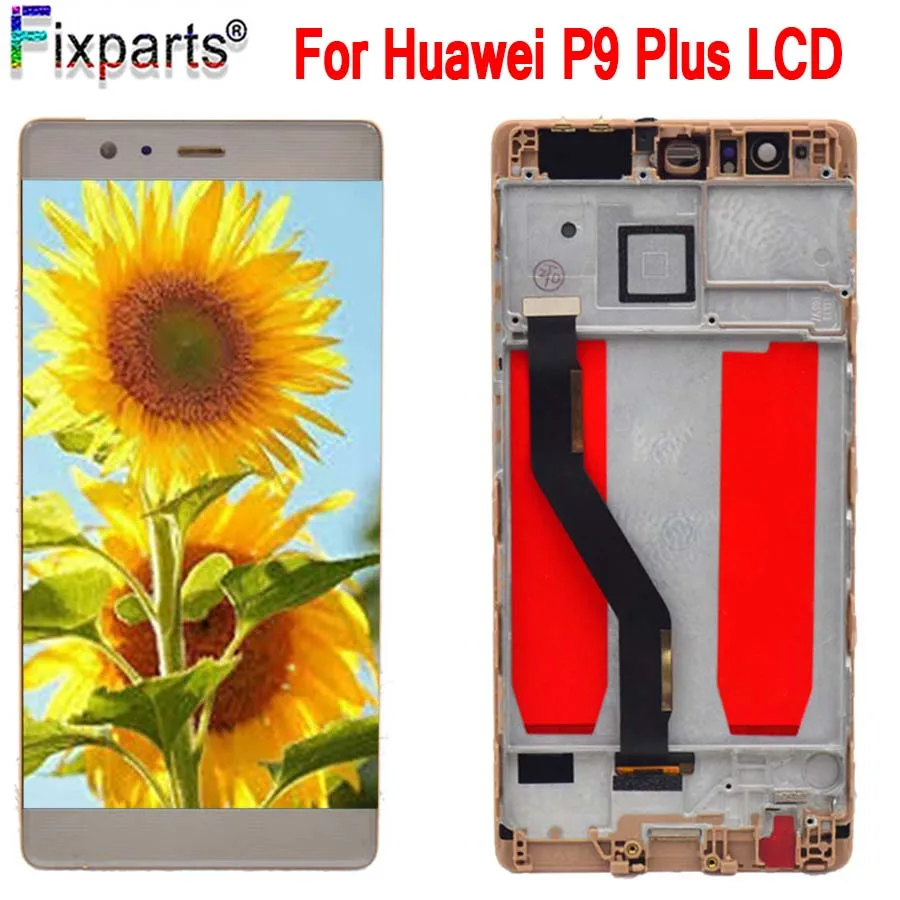 Испытано 5 &quotдля Huawei P9 плюс ЖК-дисплей с сенсорным экраном дигитайзер панель в