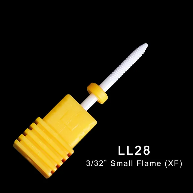 LL28 1 шт. керамические сверла для ногтей кукурузные фрезы для фрезерного станка вращающийся заусенец Гель-лак для нейл-арта для удаления маникюрных инструментов LYLL01-28 - Цвет: LL28