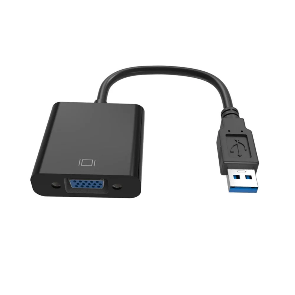 USB 3 0 2 к VGA 1080P мульти дисплей адаптер конвертер для компьютерного проектора #263558|to