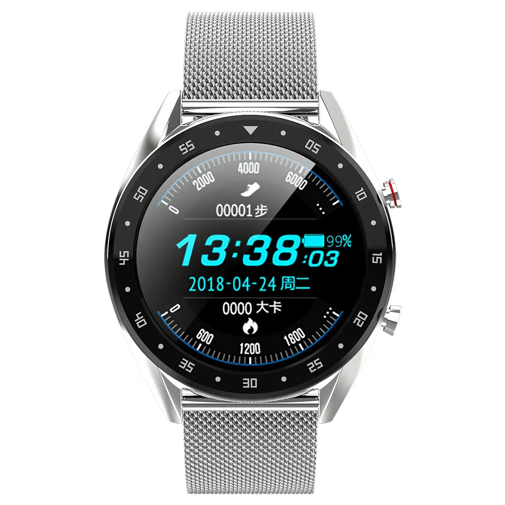 L7 Mesh S Спортивные бизнес часы мужские L7 Bluetooth Смарт часы ЭКГ+ PPG HRV сердечного ритма кровяное давление Водонепроницаемый умный браслет Android IOS - Цвет: L7 Mesh S