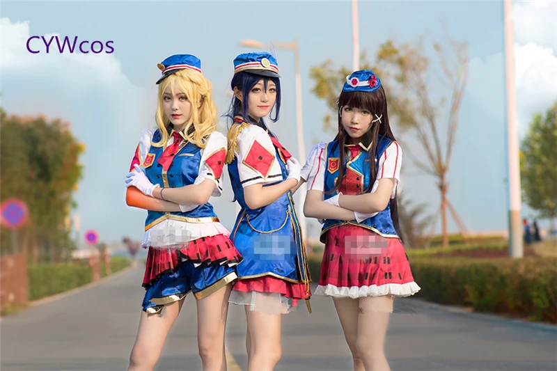 Женский костюм для косплея Love Live Sunshine Aqours костюмированной вечевечерние НКИ