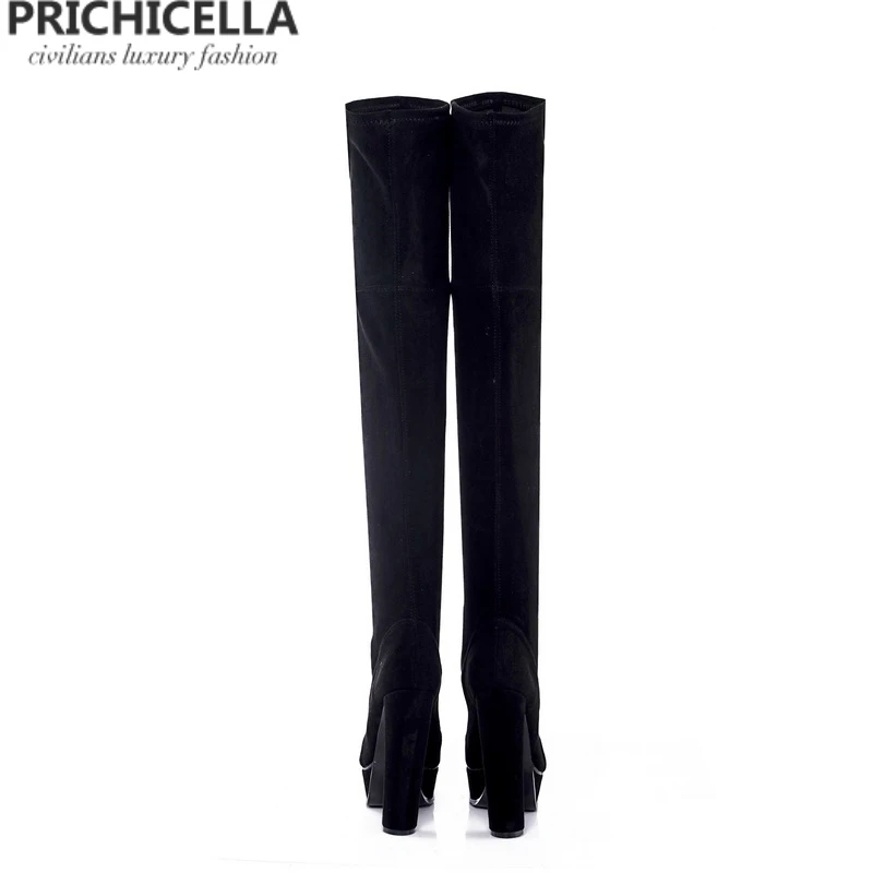 Ботфорты из натуральной кожи с боковой шнуровкой PRICHICELLA redwine привлекательные