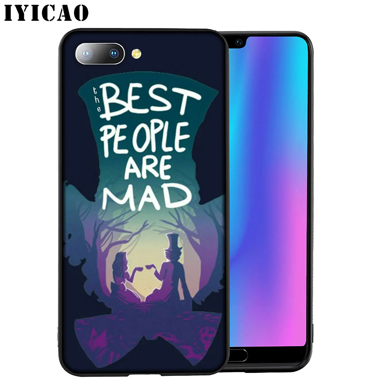 IYICAO Alice in Wonderland Soft Silicone Phone Case for Huawei Mate 30 20 10 Pro Nova 5I 5T 5 4 4E 3i 3 2i Lite Smart |